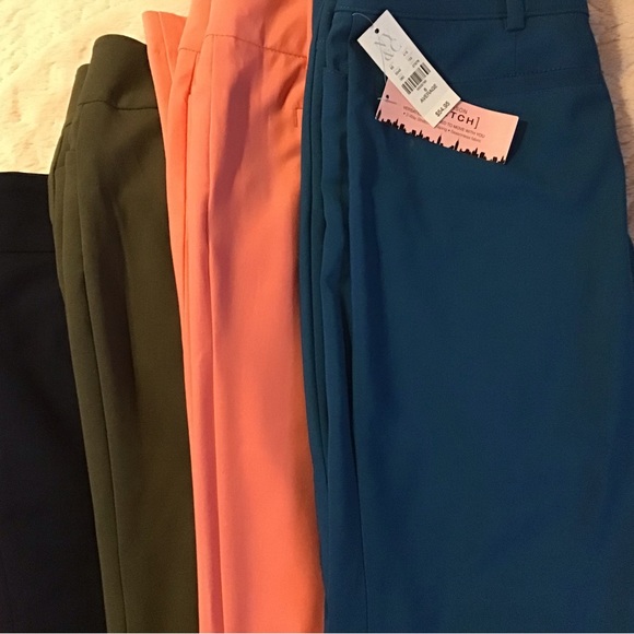 All Season Stretch Slacks in Turquoise - Picture 4 of 4